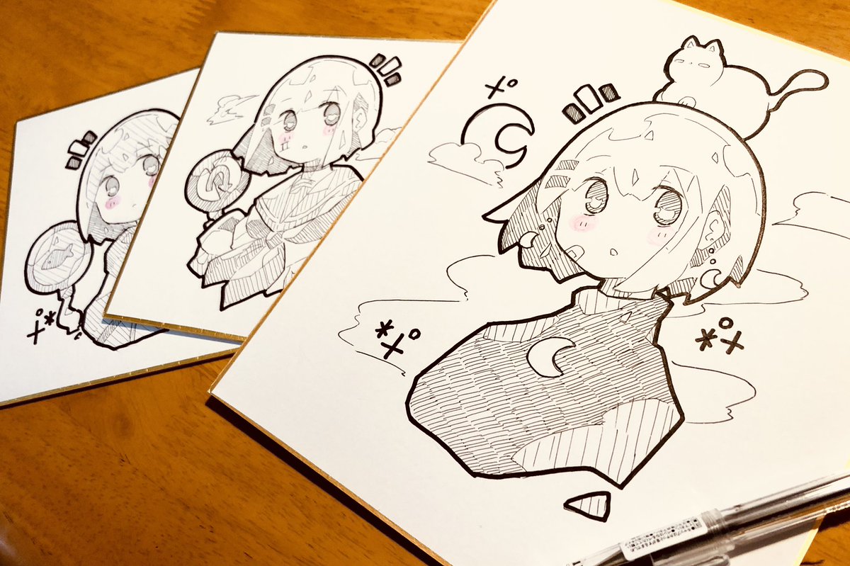 色紙ほぼ描き終わりました!めちゃめちゃ描いた…🖋by運営 