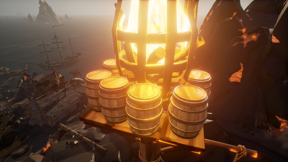 The Barrel Council convenes in the Devil's Roar to discuss the looming threat of content updates! #seaofthieves #bemorebarrel