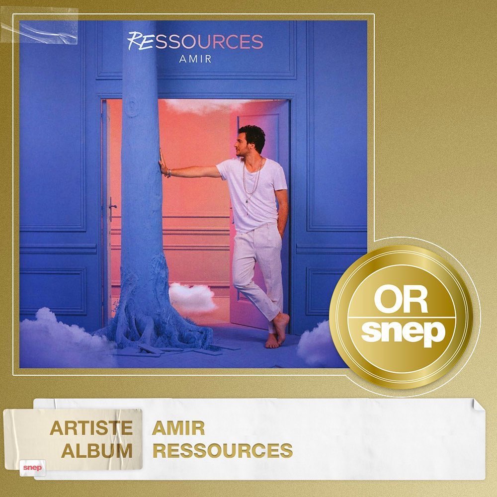 GazetteTeamAmir's tweet photo. 𝑹𝑬𝑺𝑺𝑶𝑼𝑹𝑪𝑬𝑺 certifié Or 📀
Voilà l’annonce officielle que l’on attendait tant !
Félicitations pour tes #Ressources d’or mon @Amir_Off 💜 So proud !
#Amir #Album #CertificationOr
💽 Ressources
📀 Album Or
📈 50k équivalents ventes
Bravo ! 👏 https://t.co/bZ9jXXHb47