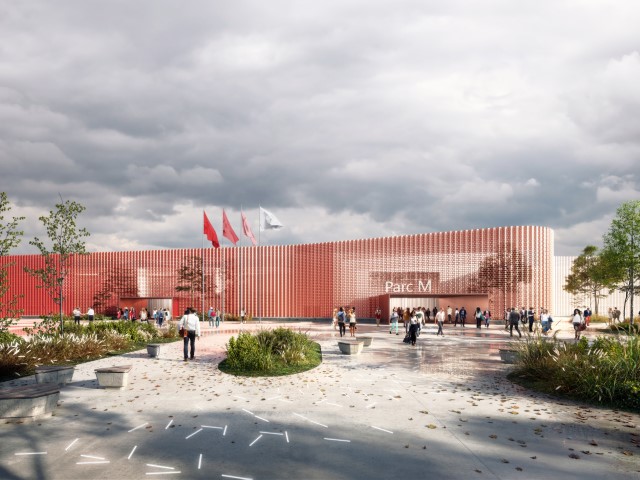 GBOURDOULEIX's tweet photo. Nous avons dévoilé à la presse avec X.Testard, Vice-Président de l'AdC et @MChampion49 Président de Cholet Sports Loisirs, le projet de rénovation et de réhabilitation du parc de La Meilleraie, imaginé par #FerrierMarchettiStudio. #Cholet #Choletais https://t.co/zLHEIGP9rb