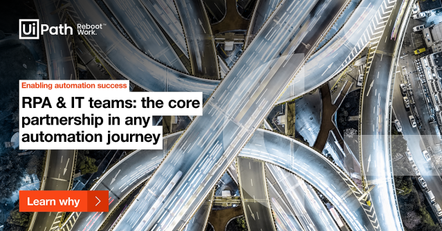 .#RPA is a team sport. Bring IT &amp; other departments into play to build your A-team. Get ideas on how to coordinate your #automation program across business functions and achieve scale. dy.si/or1yT