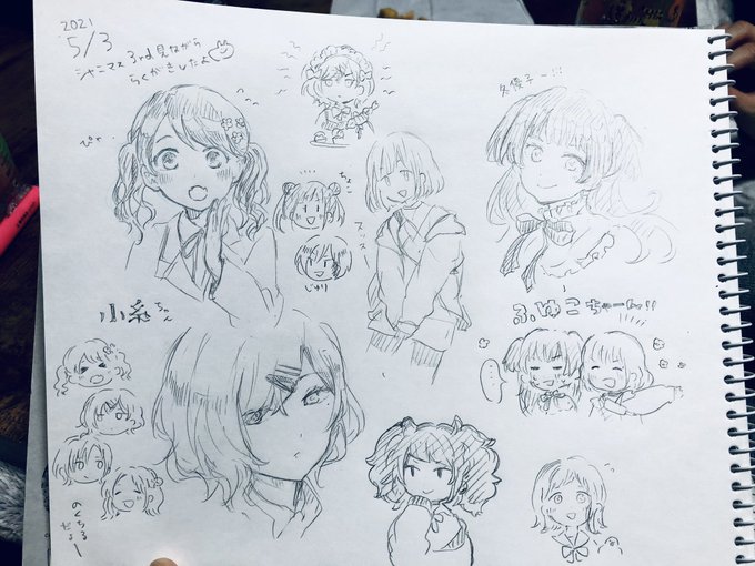 シャニ3rdアーカイブ楽しかった〜観ながら描いたらくがき奴 