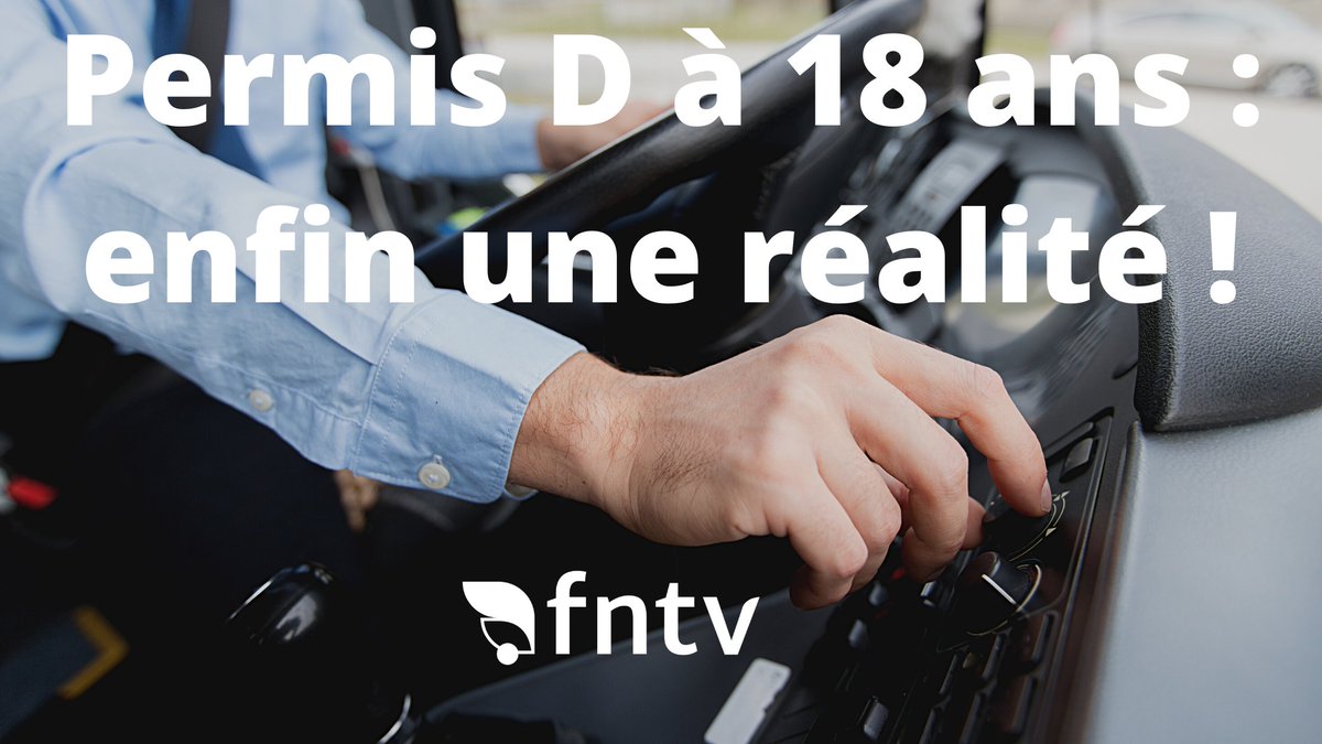 [#Permisdeconduire] L'<a href="/fntvfrance/">FNTV France</a> se félicite de l’ouverture à 18 ans du permis D #transports en commun, tant attendue par la profession ! Merci <a href="/Elisabeth_Borne/">Élisabeth BORNE</a> <a href="/Djebbari_JB/">Jean-Baptiste Djebbari</a> :  fntv.fr/communication/…