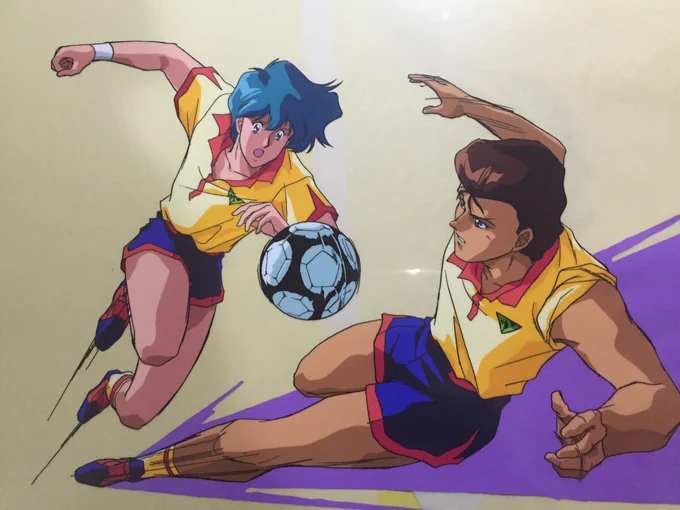 『あしたへフリーキック』1991年アミノテツロ監督。僕はキャラクターデザインとオープニングアニメーション、あと本編の作画も少し担当しました。楽しかったなぁ。。。 
