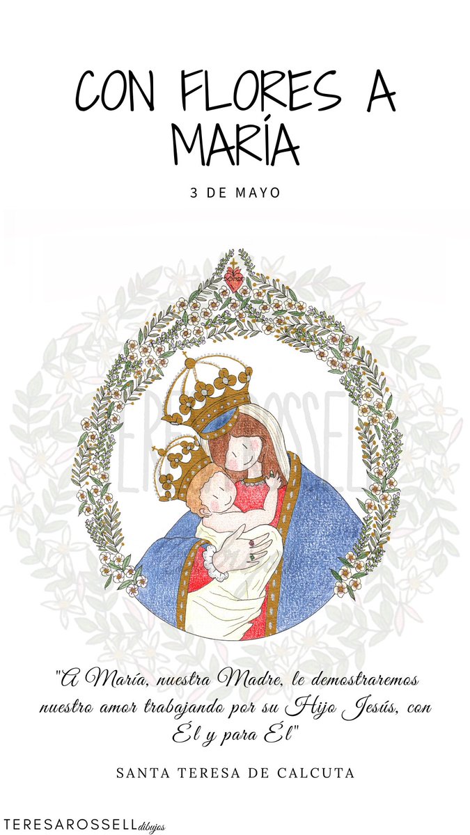 3 de mayo #ConFloresAMaría

La Virgen de Belén de @ErmitasCordoba ilustra el pensamiento de hoy de Santa Teresa de Calcuta.