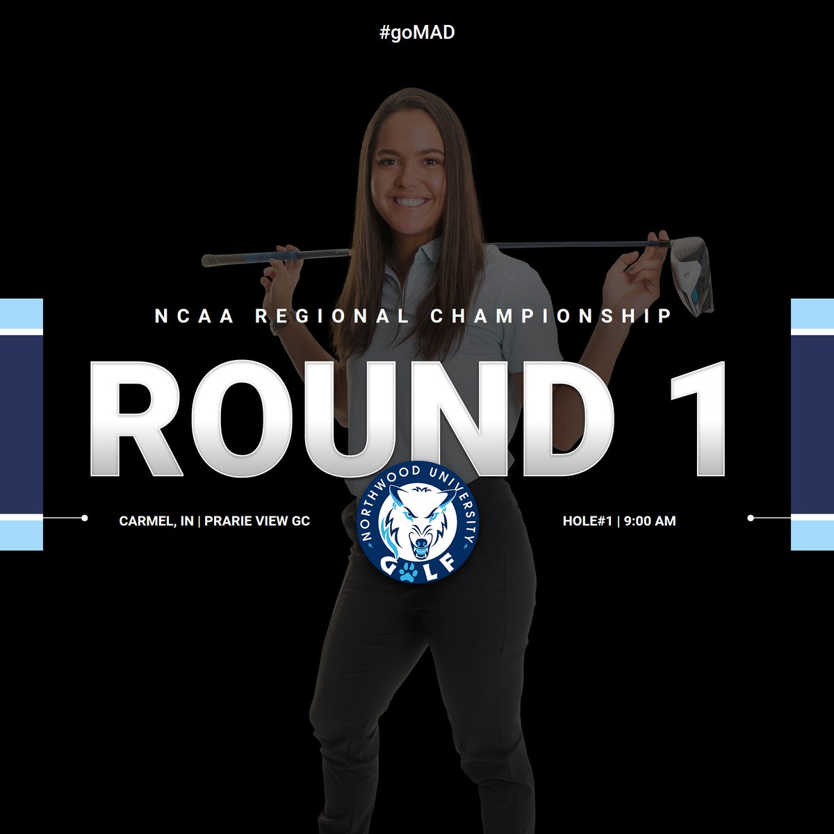 👀 Look out world! 🌎 Sydni Harding is about to start her first round at the NCAA Regional Championships! Hit the link in the bio and follow along with Sydni as she plays today! 🐺❄️⛳️ #goMAD