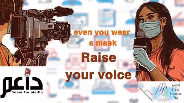 Even you wear a mask .. Raise your VOICE        #pressfreedom #worldpressfreedomday