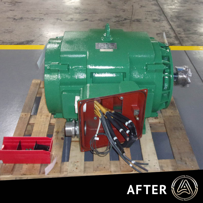 Adventech1's tweet image. This air compressor motor was recently removed in order to be converted to Maxeff technology. It was an older model frame that is no longer being produced, but we were still able to increase its efficiency up to 95%. It is now ready to be returned to service! #adventech