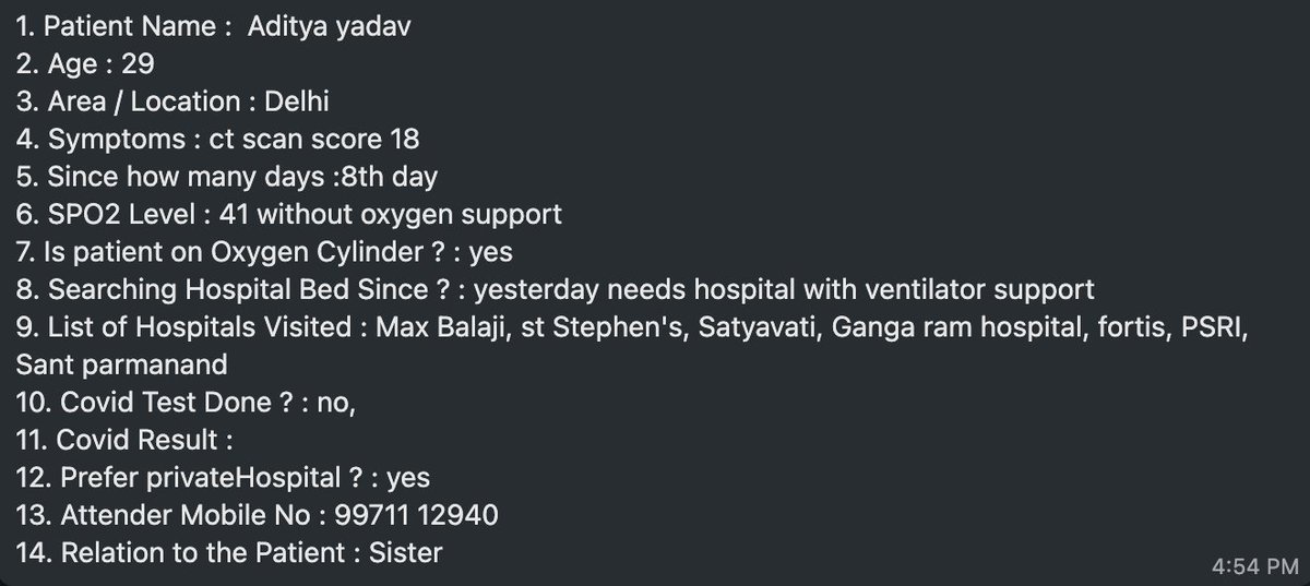 SparklinGuy's tweet image. Urgent need of Hospital with Ventilator in #Delhi

Patient is super critical. Private hospital preferred.

#COVID19 #Delhi #help