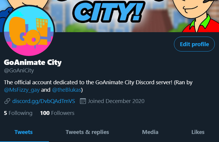 GoAniCity's tweet photo. We hit 100 followers! 🎉🎉🎉 https://t.co/l9MrQIxjyM