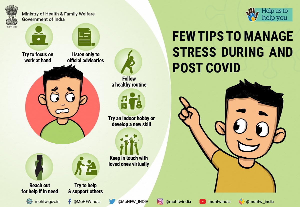 Ministry Of Health On Twitter Don T Feel Stressed During Covid19 Here Are Some Tips To Manage Stress Unite2fightcorona
