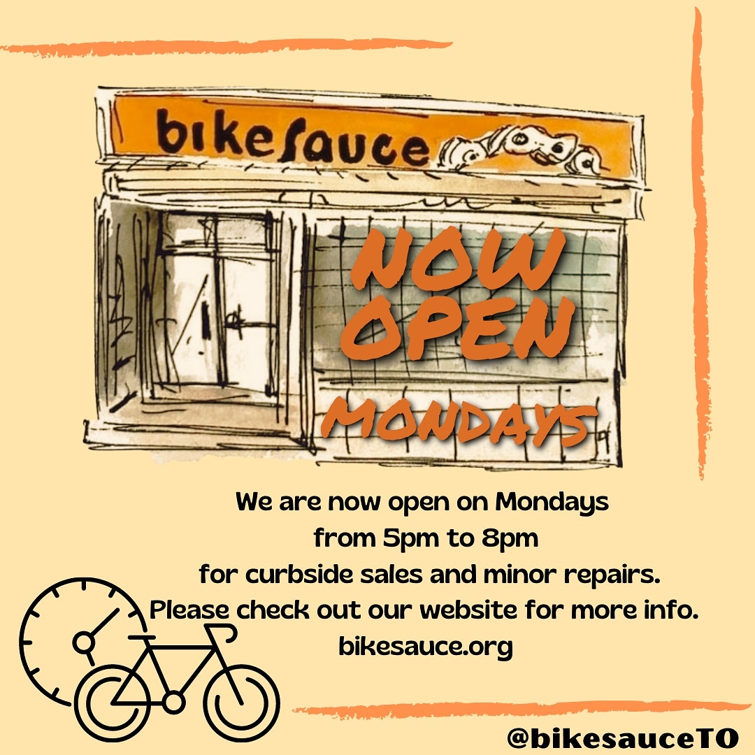 BikeSauce's tweet photo. Giving you all a good reason to like Mondays! #bikeTO #Torontobikes #ActiveTO #TorontoCyclists #CycleTO https://t.co/qN4NsmVmRj