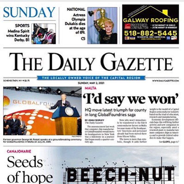 Headquarters move is latest win for Saratoga County in long-running <a href="/GFfab8/">GlobalFoundries</a> saga <a href="/dgazette/">Daily Gazette</a> 
“I think given the announcement that <a href="/GlobalFoundries/">GlobalFoundries</a> is moving its headquarters from CA to NY it’s going to make the area more of a tech hub, So I’d say we won.”

dailygazette.com/2021/05/01/hq-…