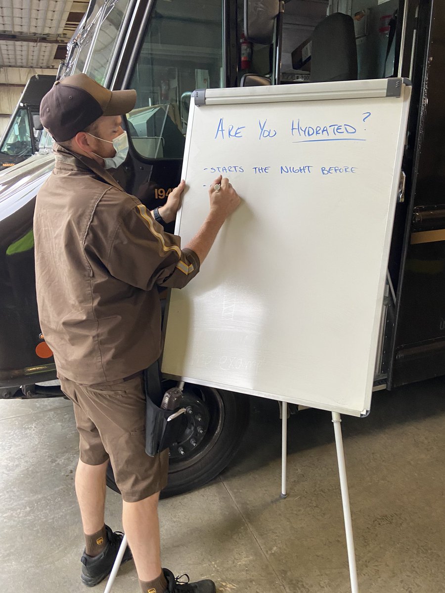 Delivery guard Gate Monday. Are You Hydrated? CHSP member D. Everett, asks the question that will be on all our minds as hotter weather approaches. <a href="/MbaRayo/">UPS Rayo Mba</a> <a href="/ChesapeakeSafe/">Chesapeake Safety</a> <a href="/joesavageups/">Joe Savage</a>