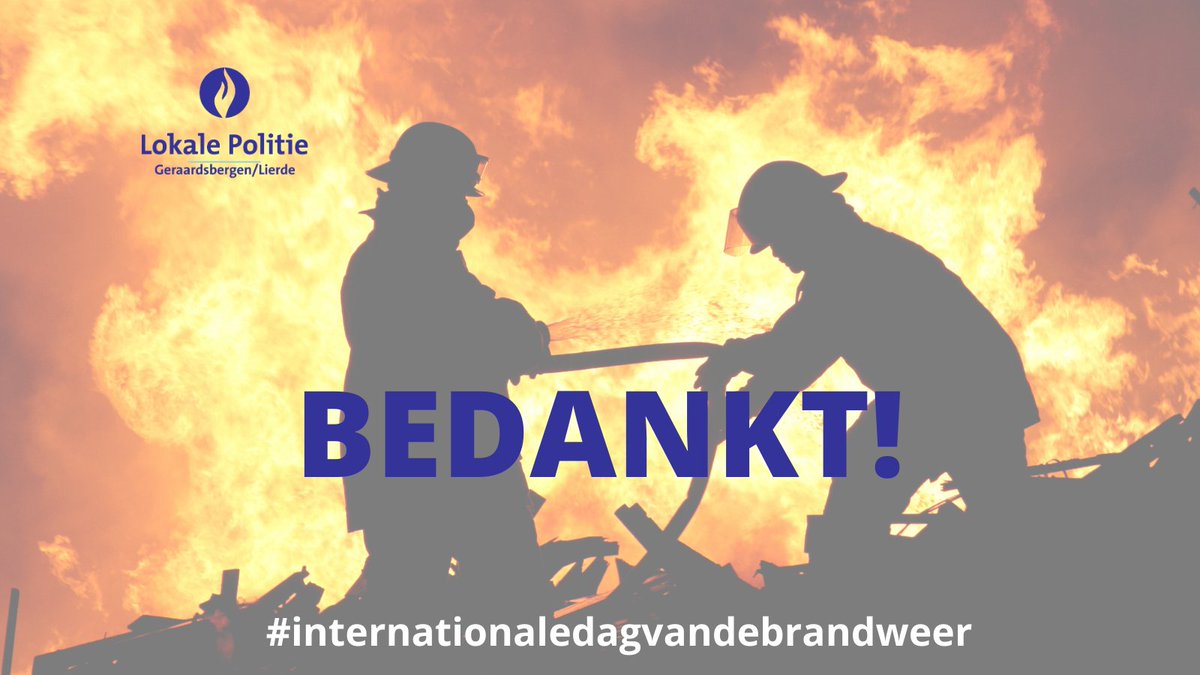 PzGbergenLierde's tweet photo. Vandaag op #internationaledagvandebrandweer 👩‍🚒 willen we deze helden bedanken voor hun moed en werk en staan we stil bij de gevaren van deze job 🔥 
#bedankt #beterblauw #Geraardsbergen #lierde https://t.co/7BOOdoZBoz