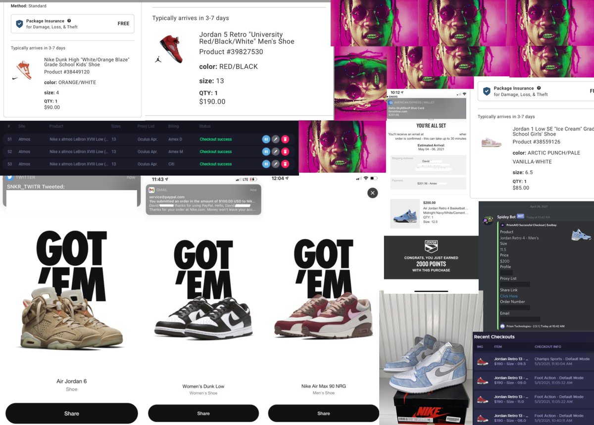 Decent week last week last week, i guess ¯\_(ツ)_/¯
s/o 
<a href="/PrismAIO/">Prism</a> <a href="/soleaio/">Sole AIO</a> <a href="/AioFingers/">FingersAIO</a>
 <a href="/BisonProxies/">BisonProxies</a> <a href="/patekproxies/">Patek Proxies</a>
 @TommyBoyTV
 <a href="/soleaiosuccess/">SoleAIOSuccess</a>