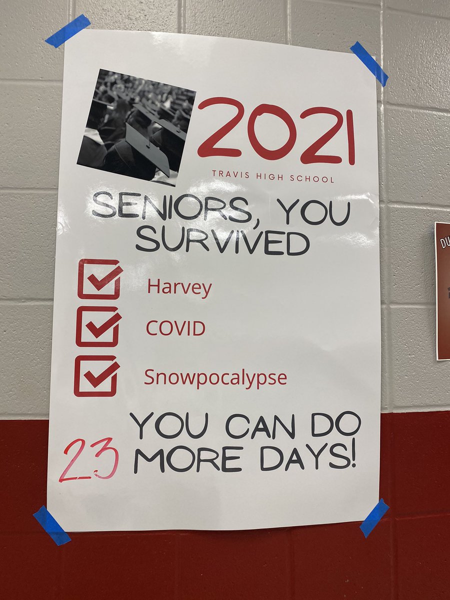 <a href="/2021TRAVTigers/">Travis Tigers Class of 2021</a> You can do this!! Finish strong with AP exams, EOCs, Finals, and Term 4! We can’t wait to celebrate you! #TigerPRIDE365
