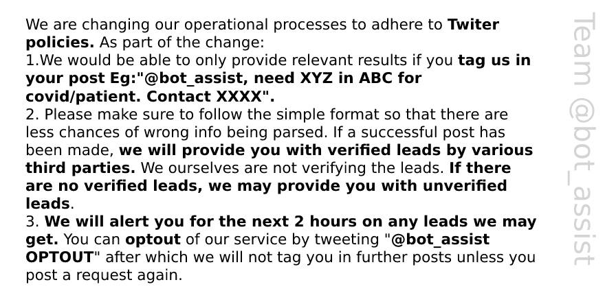CovidAssistBot tweet media