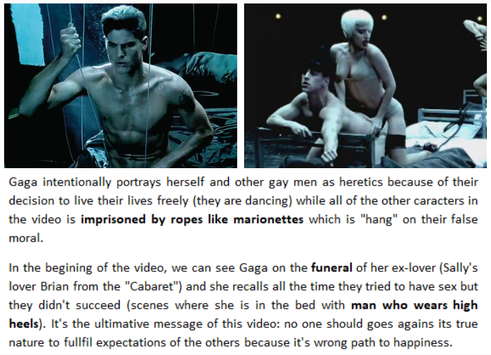 lady gaga alejandro video meaning