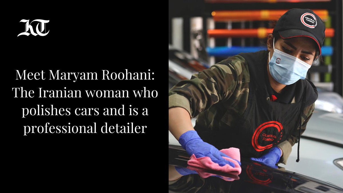 At Tehran garage, Iranian woman polishes cars and her dreams - The