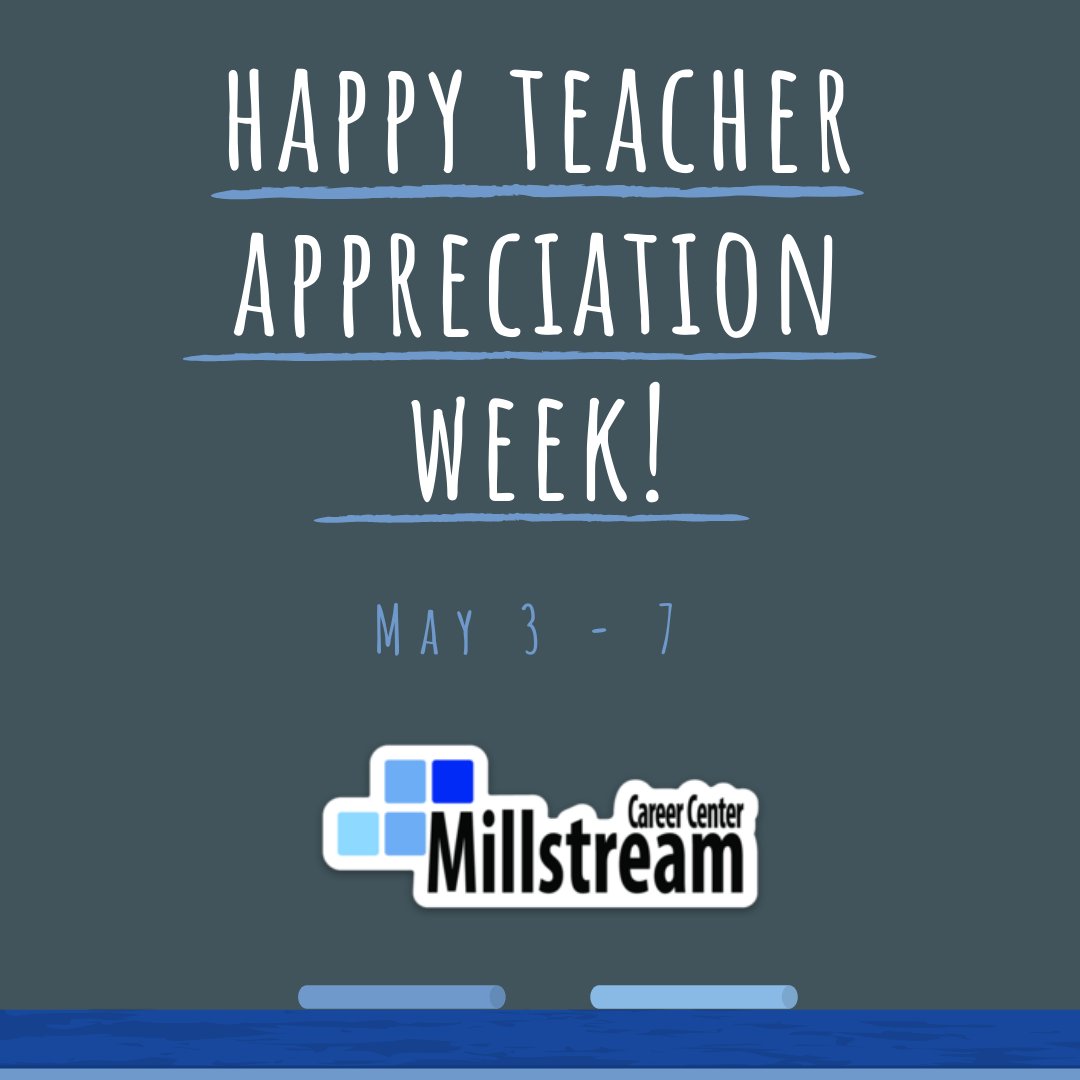MillstreamCC's tweet image. A big shout out to all of our @MillstreamCC teachers this week. We appreciate you greatly! #attitudeofgratitude #corevalue1 #createconnections #theSTREAM