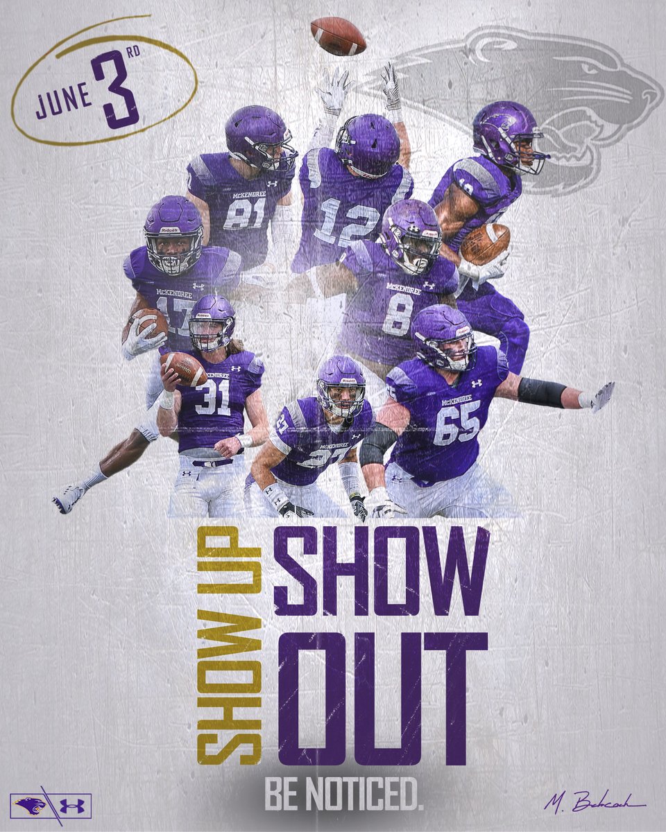 Camp is 1 month away! Come get noticed and EARN a scholarship like these current Bearcats did. We're looking for some #MCK2AVAGE2
Register: football.mckendreecamps.com/skill-position…