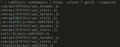 ofjaaah's tweet photo. 🔥echo "https://t.co/CMXx5xuwZH" | haktrails subdomains | httpx -silent | getJS --complete | anew JS

Extract JS.. 

#bugbounty #bugbountytips https://t.co/L1h73cQT8G