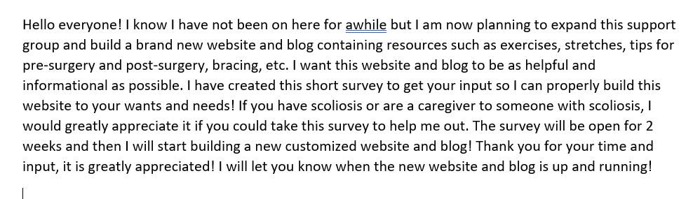 BackTalkSSG's tweet image. Thank you to everyone who has taken my survey so far! The survey takes less than 4 minutes to complete and I would greatly appreciate your input! I will keep you updated on the progress of the new website as well! 

surveymonkey.com/r/NBZLZLB