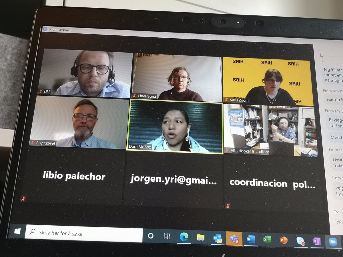 Så glad for å være på min første tjenestereise i <a href="/saih/">SAIH</a>! Denne gangen digitalt pga. pandemien. Garantert en klimavennlig metode for framtida, sammen med <a href="/noradno/">Norad</a> og <a href="/OsloMet/">OsloMet</a> og våre fantastiske partnere i Nicaragua og Colombia.  #utdanningforfrigjøring #digitaltjenestereise