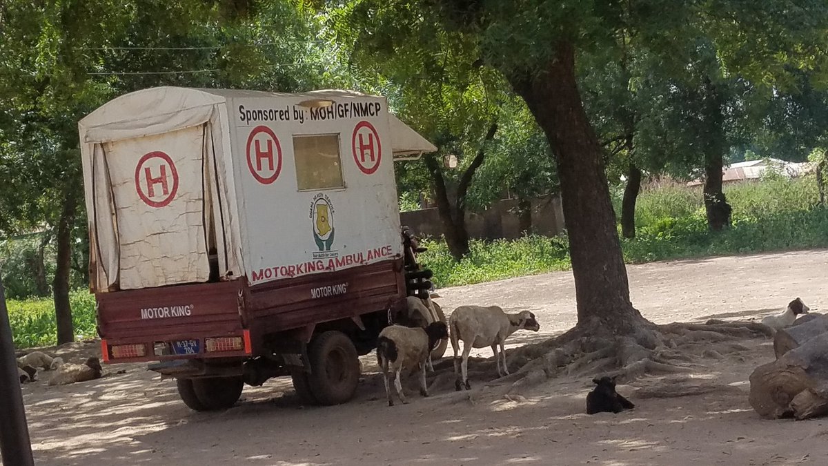 Sabonjida CHIPS compound in the Nanumba North district of the Northern region can boast of this as their ambulance. Smh. #FixTheCountry