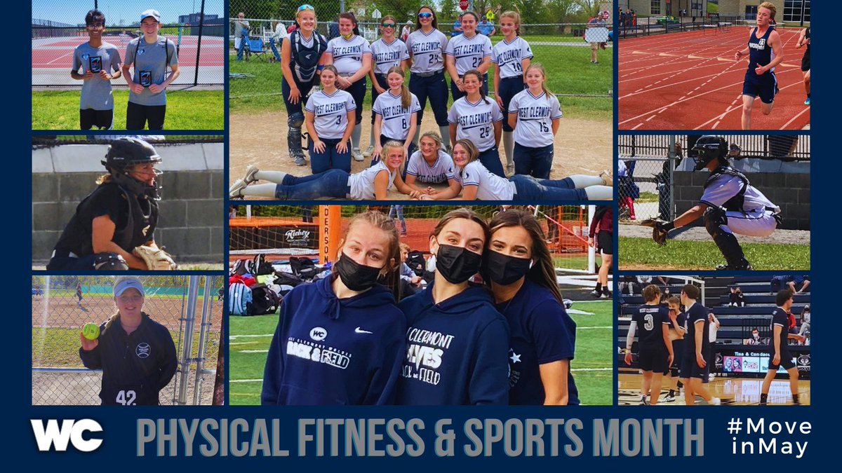 May is National Physical Fitness and Sports Month! There are so many great ways to be active. You can play sports, dance, or go for a hike. ⚾ 🏃 ⚽  Whatever you choose to do, be sure to make it fun and try to involve your family members! How will you #MoveinMay?! #WCconnects