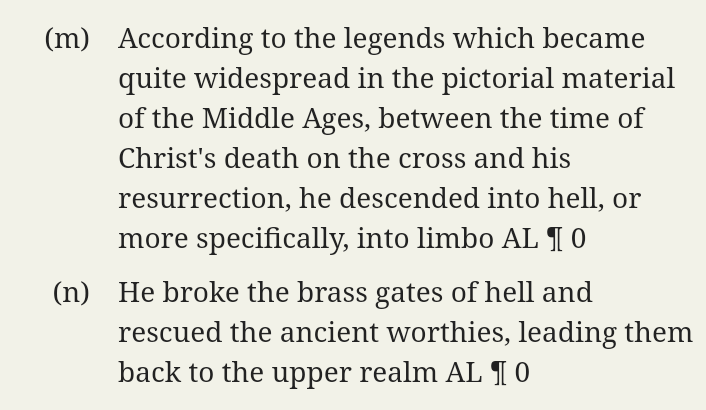 With Christ as the archetype of the Self, they must journey to hell first and integrate the collective unconscious (savanna). Before He ascended into heaven, He first became the Antichrist. One must first sink into unconsciousness to achieve the supreme clarity of consciousness