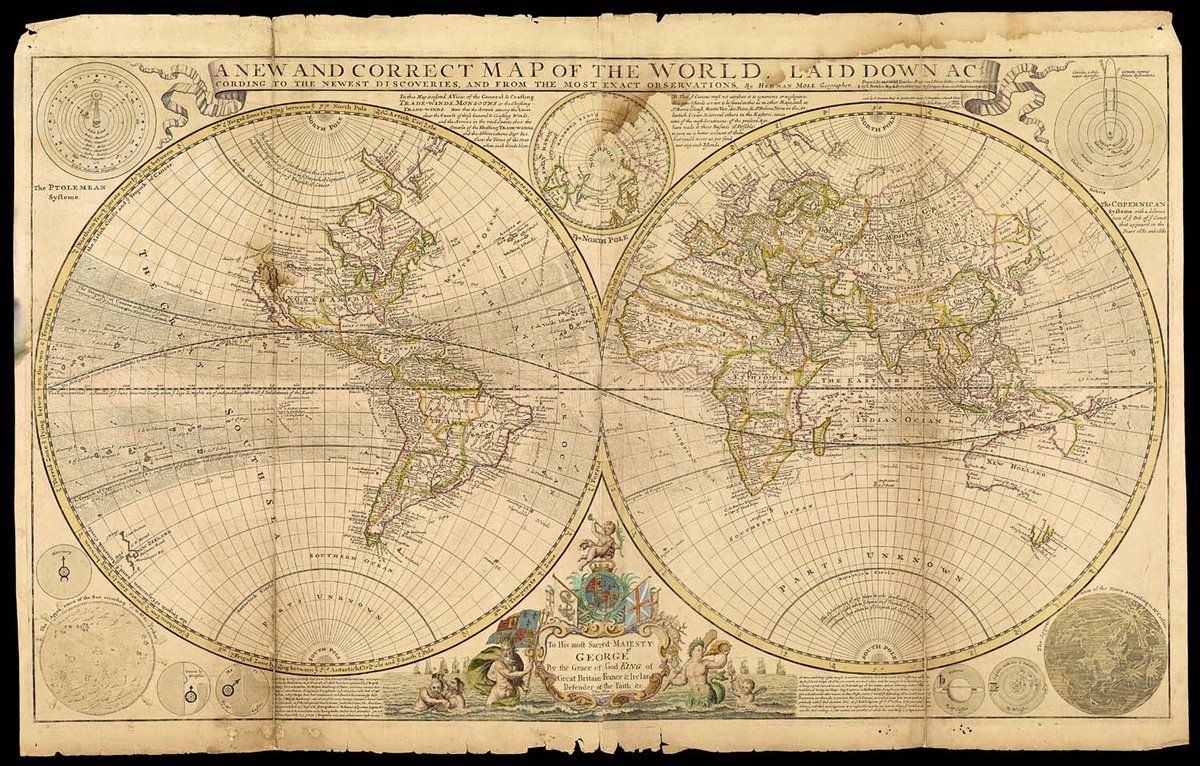 Lecture series: IMCoS Map Lectures; 9, 16, 23, and 30 June 2021 … full details at networks.h-net.org/node/4879599/d…

Here’s a world map from Herman Moll, just because