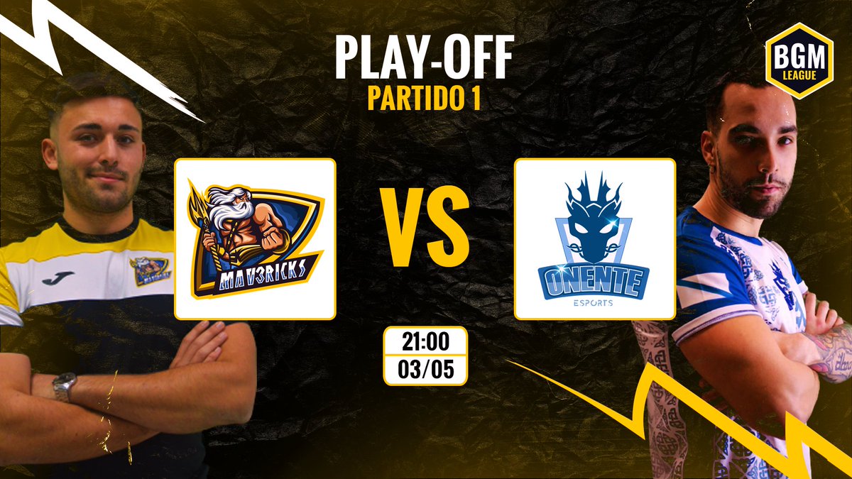 Nueva semana de BGM y... 

¡¡¡Tenemos los PO!!! 🔥🔥

Partidazo entre dos equipazos con ganas de llevarse el título 😏😈

<a href="/MV3United/">Mav3ricks Esports Club</a> 🟡vs @onente_esports 🔵
⏰ 21h 🇪🇸