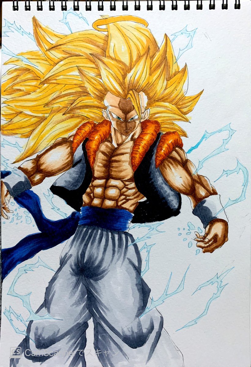 最弱のスーパーサイヤ人 ゴジータ3描いた ゴジータの日 ドラゴンボール イラスト 最弱のスーパーサイヤ人 ゴジータ3描いた ゴジータの日 ドラゴンボール イラスト