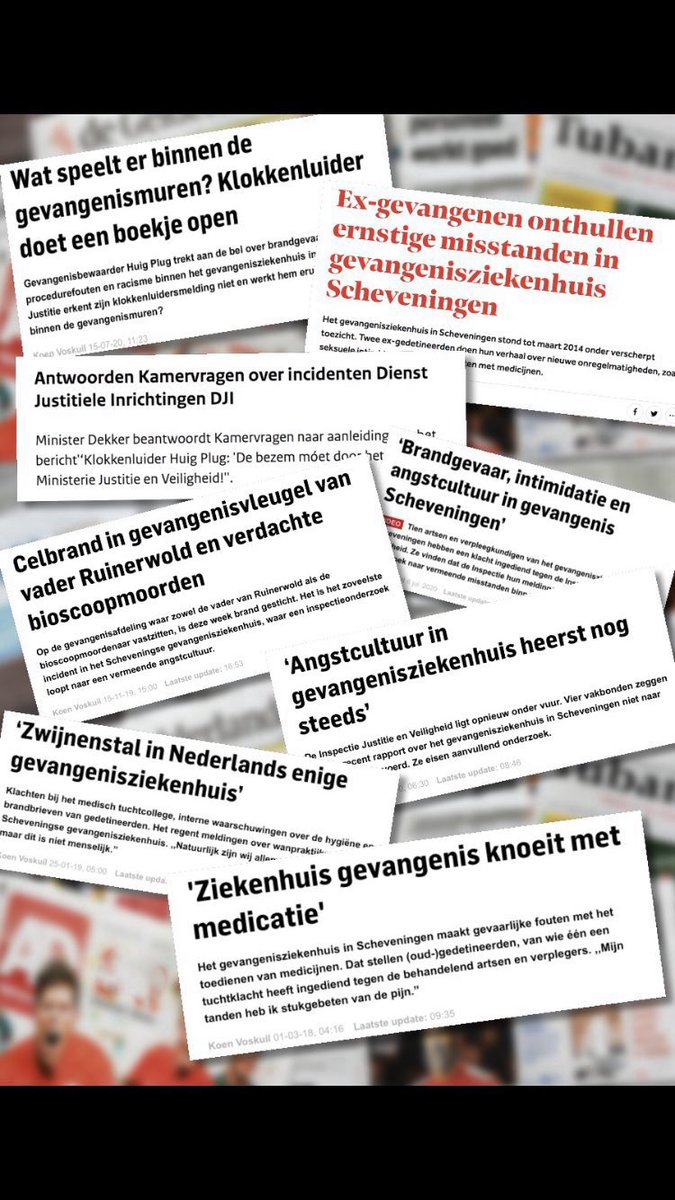 PlugHuig's tweet image. Kader- en directieleden van het gevangenisziekenhuis #JCvSZ die zwijgen over de doofpot maken zich m.i. schuldig aan het afdekken van zeer ernstige ambtsmisdrijven!