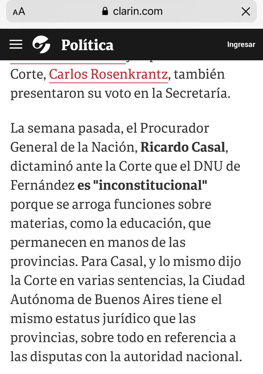 nataliavolosin's tweet image. El Procurador se llama “Eduardo” y sobre las potestades de la Ciudad dijo exactamente lo contrario, pero ¿a quién le importa informar?