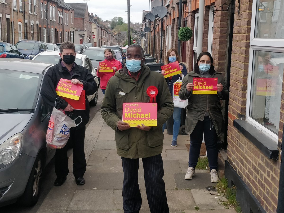 AmyNichollsLTN's tweet photo. Lovely to be out on the #LabourDoorstep for David Michael. Don't forget to #VoteLabour this Thursday in the Police and Crime Commissioner election #BankHolidayMonday https://t.co/1MbFRmLq7n