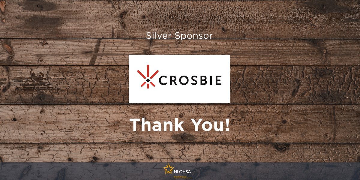 NLOHSA's tweet photo. We wouldn't have this VIRTUAL Conference without our sponsors! Big thanks to one of our silver sponsors, Crosbie Group!
Still time to join the professionals in the safety industry that come to our conference to advance the industry. Register!
https://t.co/H0kEraXFdF https://t.co/TAoJzGVVNG