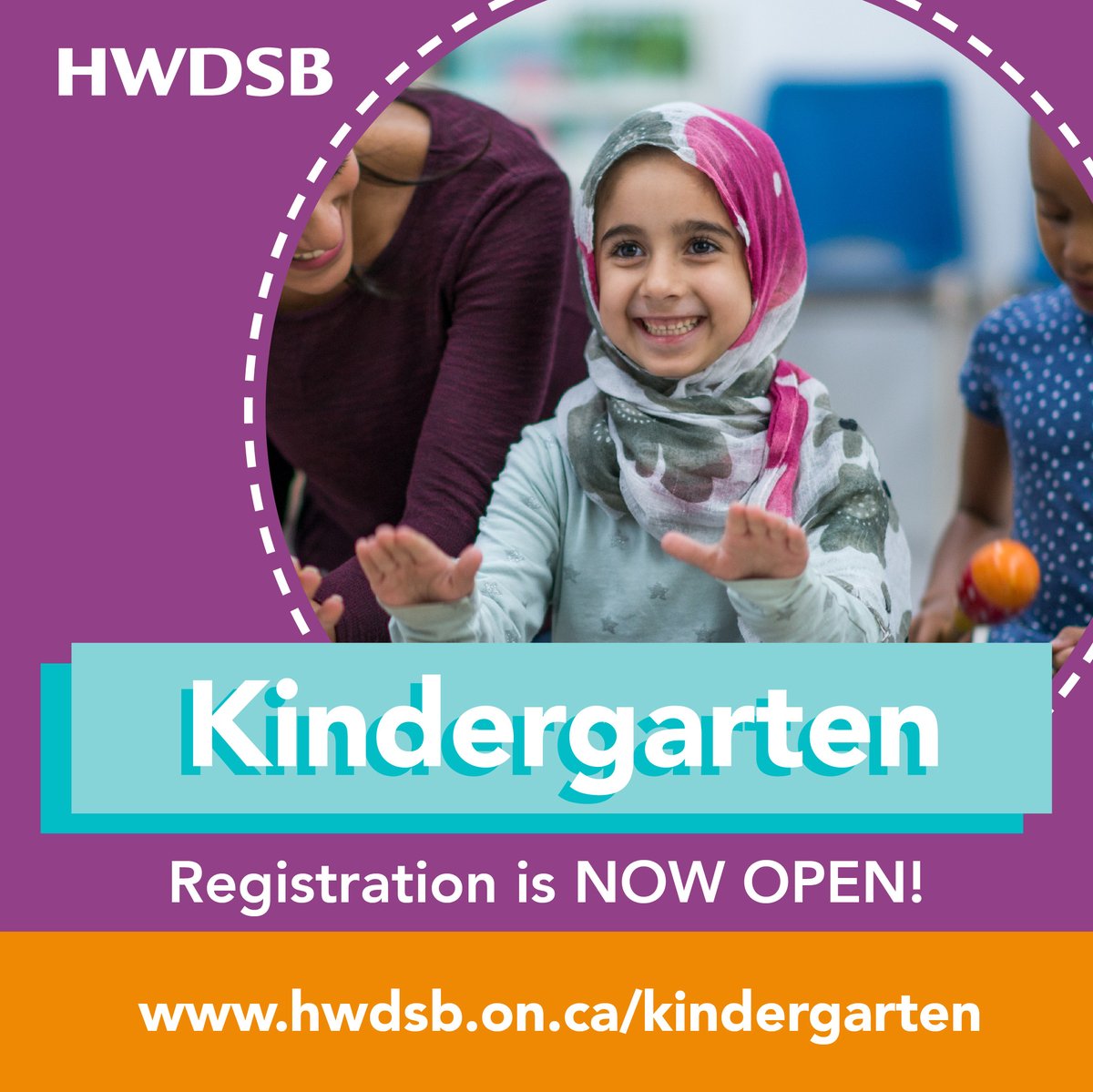 Is your child eligible to begin kindergarten next year? 
#EducationWeek seems like a fitting time to register!

HWDSB schools are exciting, enriching places where children learn to explore the world 🌎 solve problems 🧠 and make friends 🤝

Register here: hwdsb.on.ca/kindergarten/