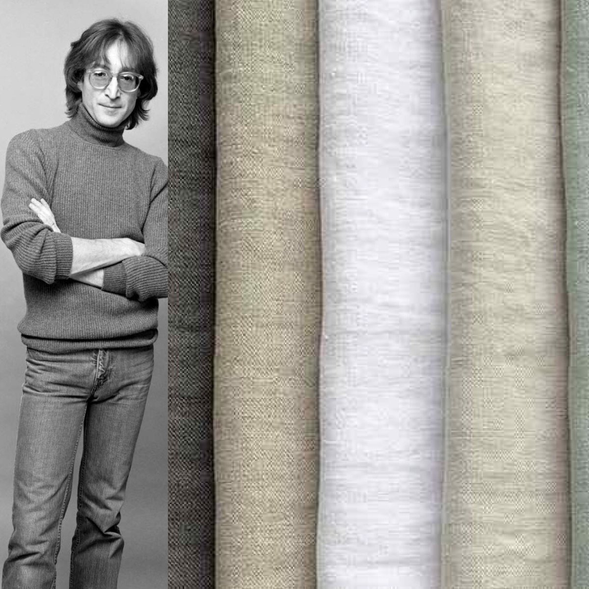 Happy #TextilesDay! What’s your #textiles name? I’m John Linen
.
.
.
@johnlennon #johnlennon @thebeatles #thebeatles #Beatles #linens #linen #textile #NationalTextilesDay