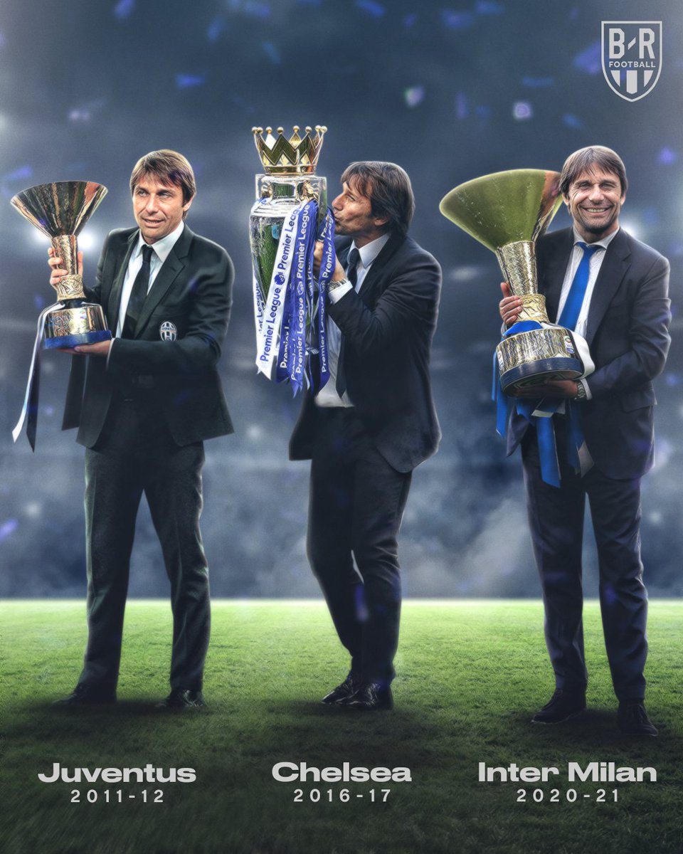 B/R Football on Twitter: "2010-11: Juventus finish 7th *Antonio Conte takes over* 2011-12: Juventus win Serie A 🏆 2015-16: Chelsea finish 10th *Conte takes over* 2016-17: Chelsea win Premier League 🏆 2018-19: