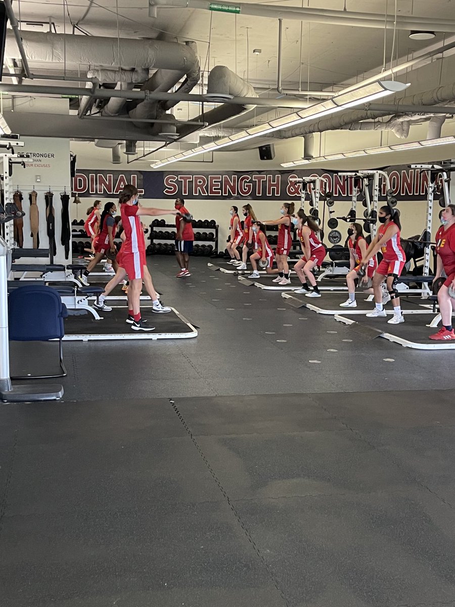 ⁦<a href="/LadyCards_Bball/">Lady Cardinal Bball</a>⁩ putting in offseason work #outworkeveryone