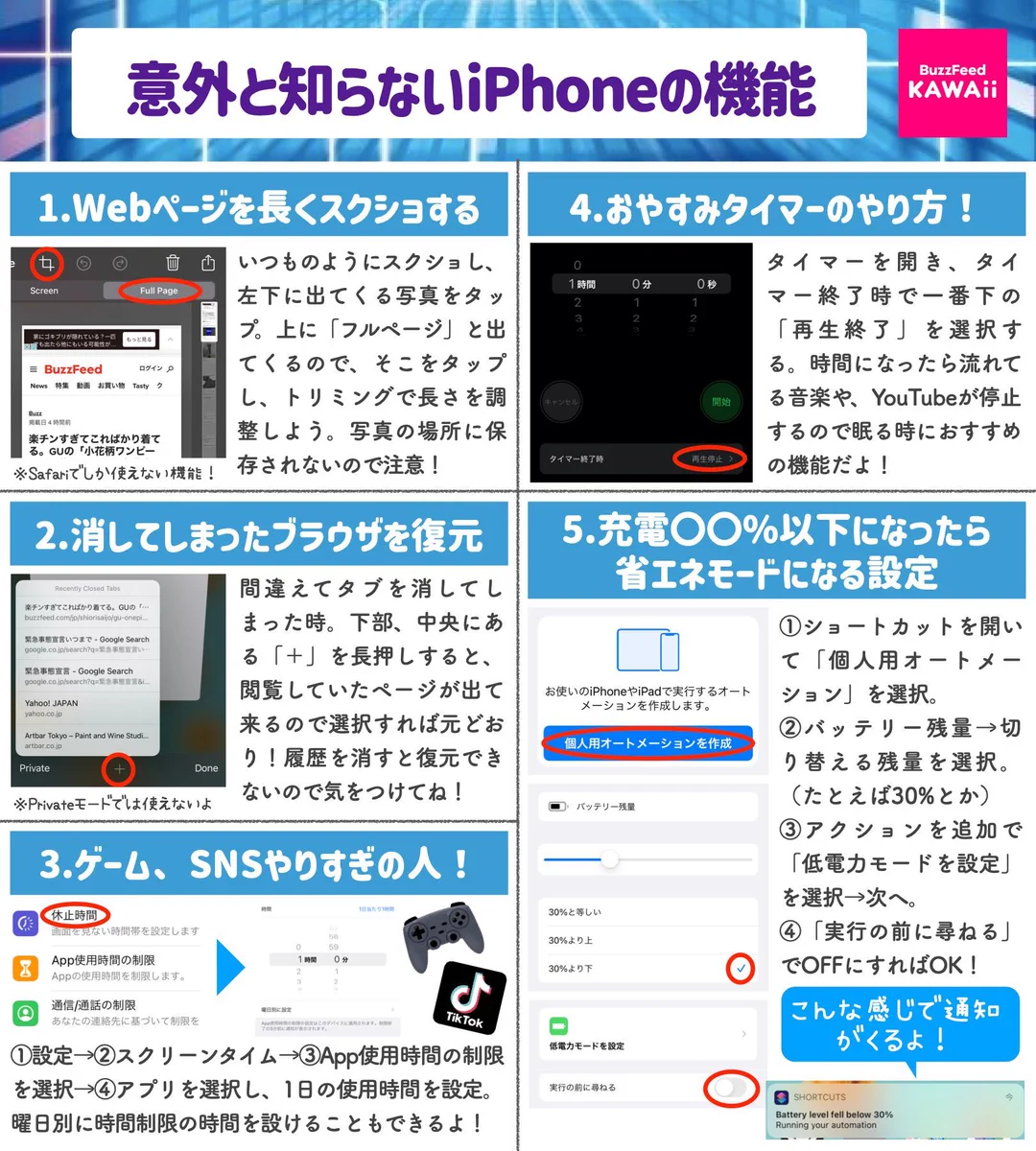 iPhoneを使っている人は要チェック！実はこんなにもある、意外と知られていない機能！