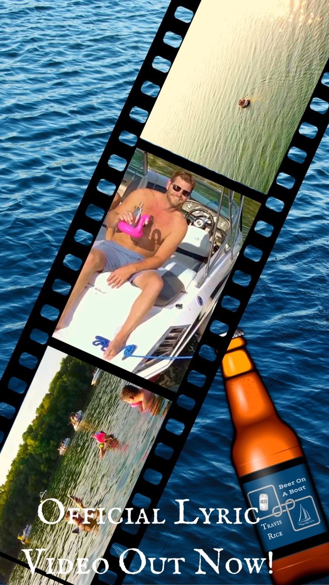 TravisRiceMusic's tweet photo. It’s out! Official lyric video for #beeronaboat! Check it out and let me know what you think. https://t.co/bW3FfFMwP3