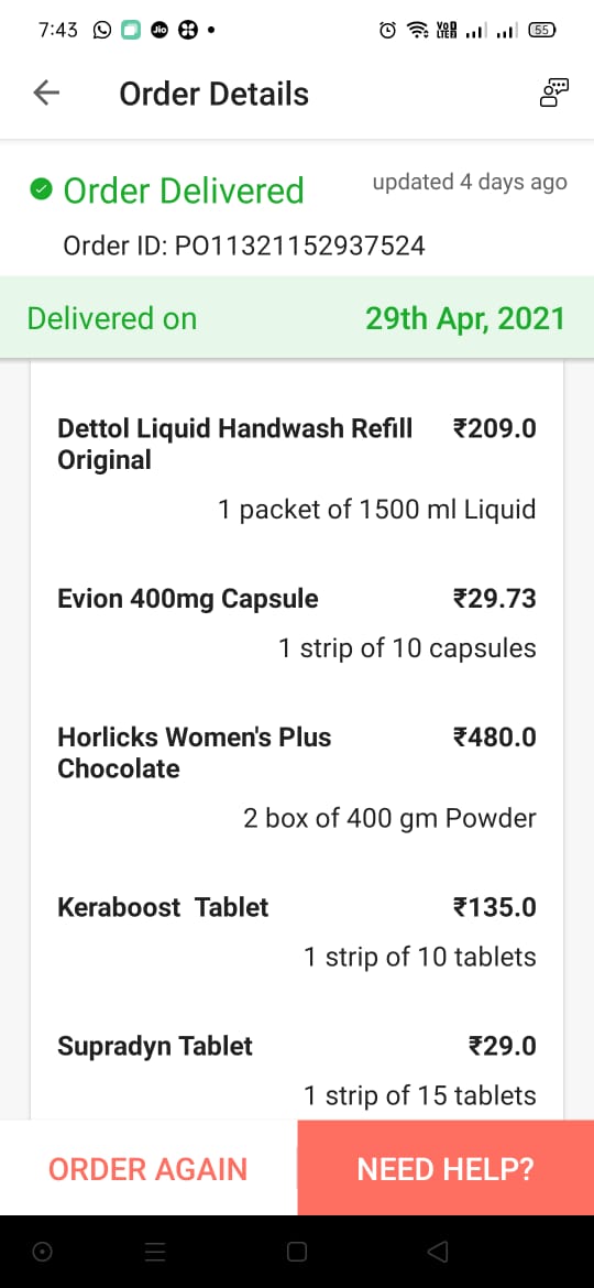 anuraj700's tweet photo. @1mgOfficial ordered 2 Horlicks but got only 1, tried contacting customer agent but no luck. Please look and help with issue https://t.co/7NhMg0zgge