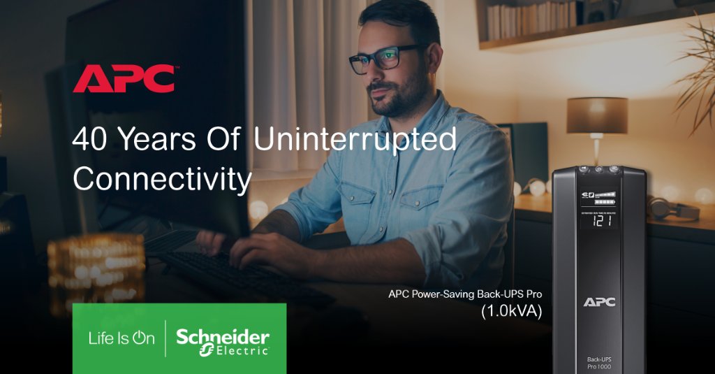 APC celebrates 40 years of ensuring connectivity across homes and businesses, with long-lasting, high-quality backup solutions. Celebrate and stay connected with APC’s 40-year journey. spr.ly/6012HA0uw
