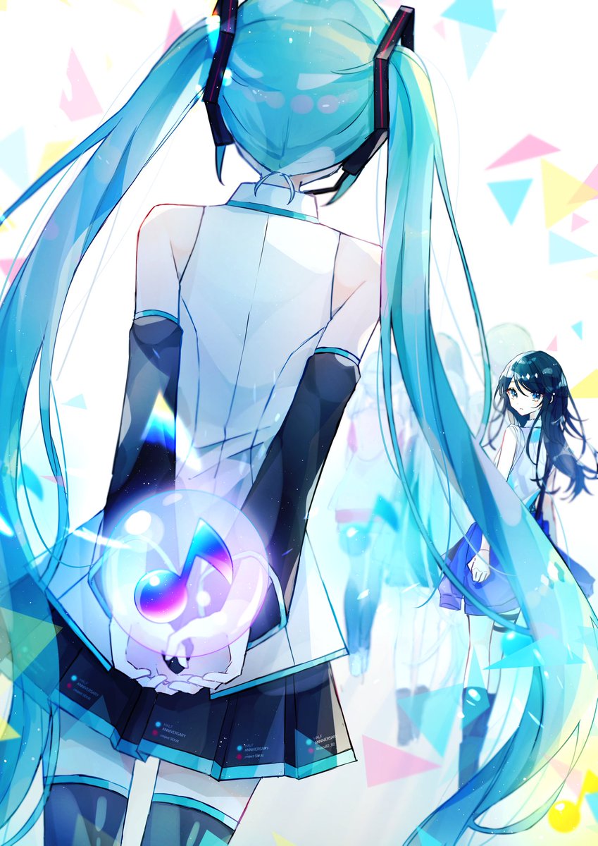 初音ミク 「おめでとうございます!
#プロセカハーフアニバーサリー記念イラスト #prsk_」|やずのイラスト