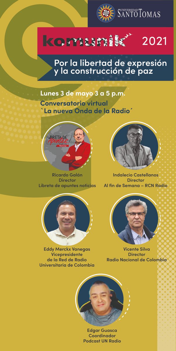 comsocial_usta's tweet photo. ¡ES HOY, ES HOOOY!

Conéctate a Komunik 2021-1 a través de https://t.co/5Fjfp3Mr0c https://t.co/tU5IYKQtRG