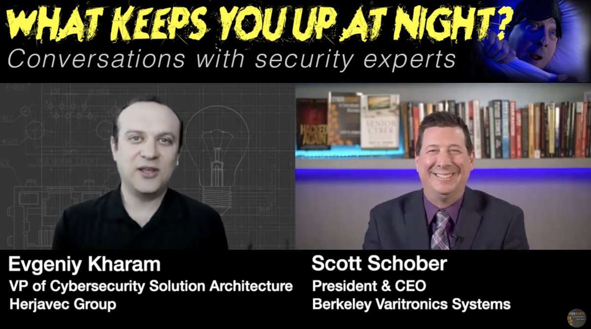 Scott Schober (@scottbvs) on Twitter photo What keeps Herjavec Group's Evgeniy Kharam, VP of Cybersecurity Solution Architecture up at night?
youtu.be/JzPax2f6GS8
#CyberSecurity #cybercrime #hacking #podcast
<a href="/EK_Blog/">Evgeniy Kharam</a> <a href="/HerjavecGroup/">Herjavec Group</a> <a href="/robertherjavec/">Robert Herjavec</a> <a href="/HackedAgainBook/">Senior Cyber & other cybersecurity books</a> What keeps Herjavec Group's Evgeniy Kharam, VP of Cybersecurity Solution Architecture up at night?
youtu.be/JzPax2f6GS8
#CyberSecurity #cybercrime #hacking #podcast
<a href="/EK_Blog/">Evgeniy Kharam</a> <a href="/HerjavecGroup/">Herjavec Group</a> <a href="/robertherjavec/">Robert Herjavec</a> <a href="/HackedAgainBook/">Senior Cyber & other cybersecurity books</a>